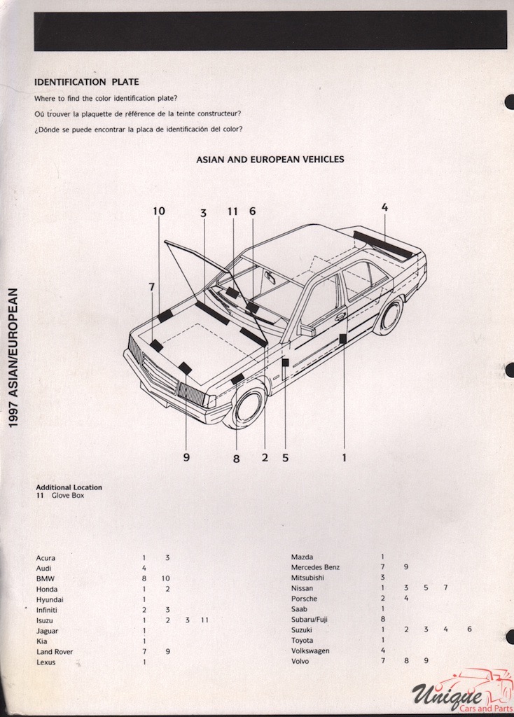 1997 Mazda Paint Charts Akzo 4